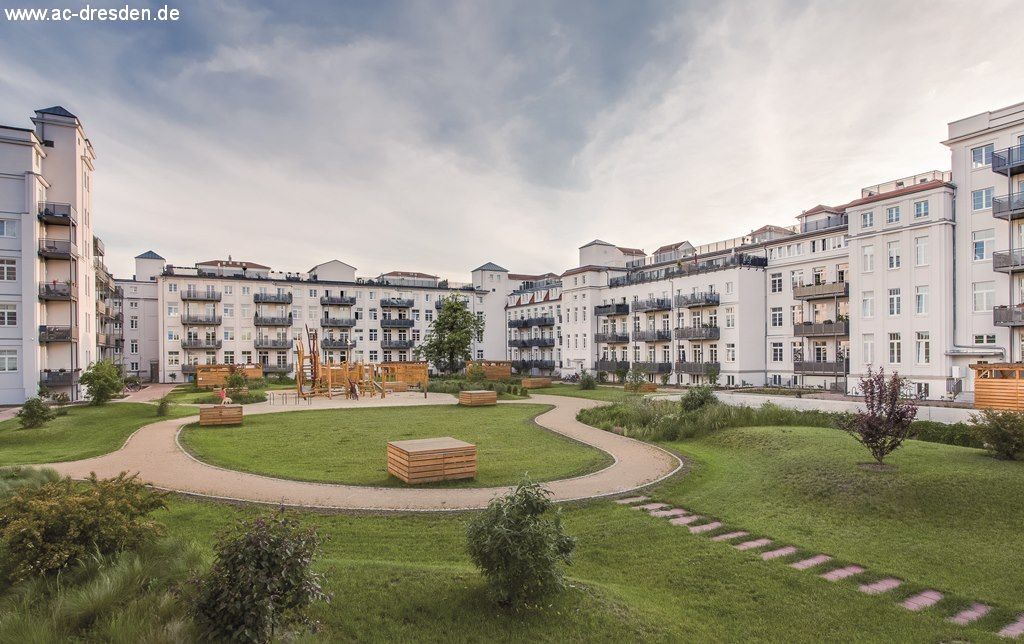 Dresden: Modern Living in Residential Park PEGASUS Courtyard 